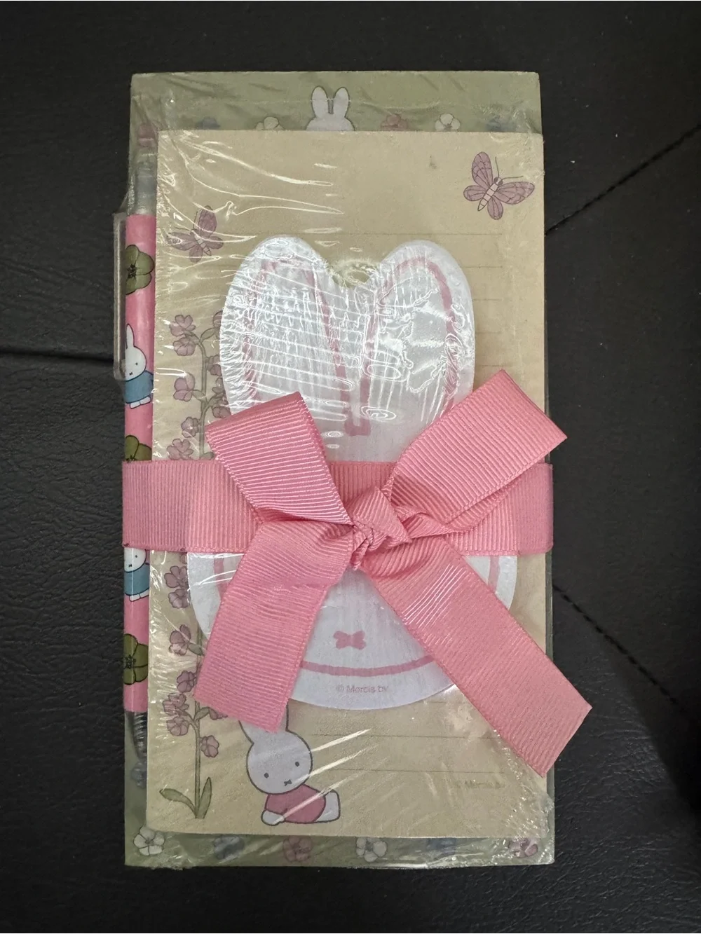 Miffy Pink Ribbon Notepad and Pen Set